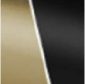 Matte Brass and Matte Black