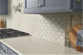 Bianco Starlite Polished Geometric Tile