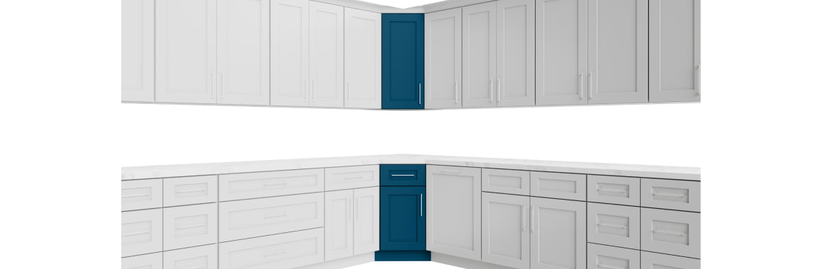 Corner Wall Cabinet or Base Cabinet