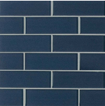 Midnight Glass 2” X 6” Subway Tile